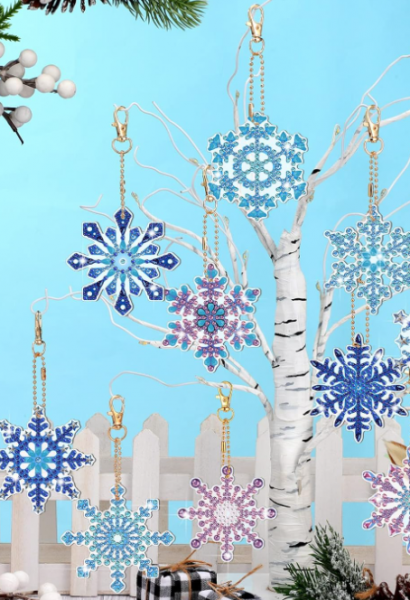 Image for event: Craft: Diamond Dot snowflakes